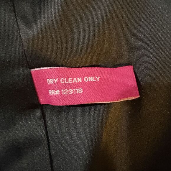 Walter Baker Black Floral Sheath Dress Womens L Cocktail Party Gothcore - Picture 6 of 10